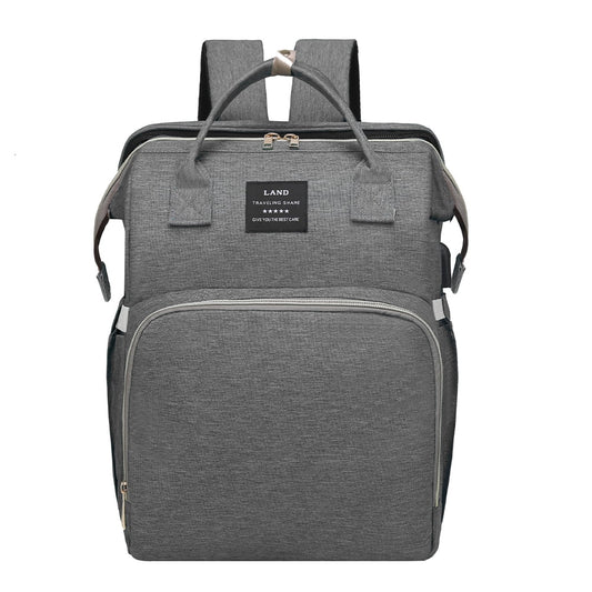 Multifunctional Diaper Bag Backpack Large Capacity Baby Bag with Changing Station Insulated Pockets Travel Backpack for Moms and Dads