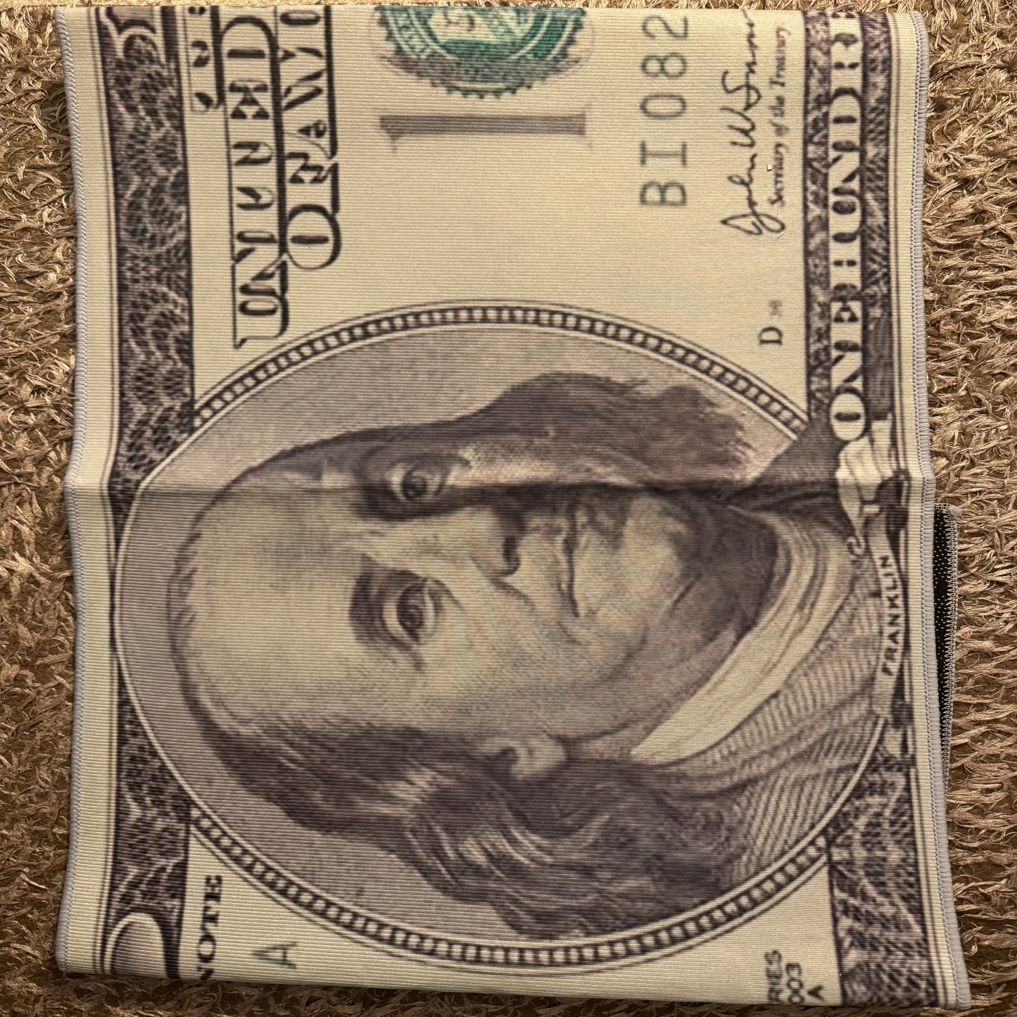 Alfombra de área de billetes de 100 dólares – Alfombra de piso antideslizante con estampado de dinero y superficie absorbente de agua