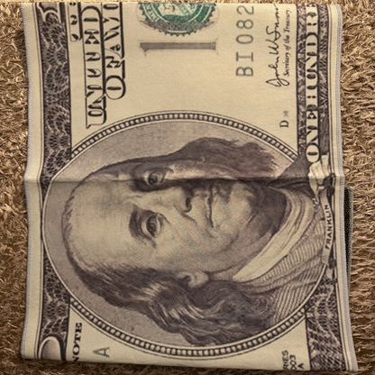Alfombra de área de billetes de 100 dólares – Alfombra de piso antideslizante con estampado de dinero y superficie absorbente de agua