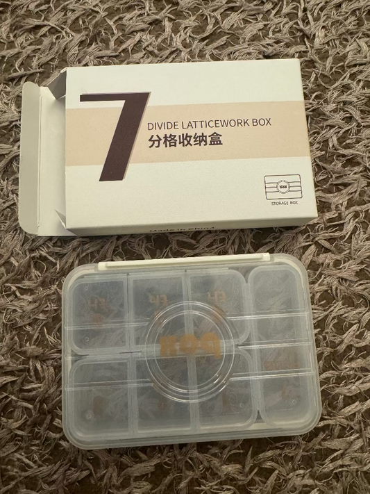 Weekly Pill Organizer 7, 21 & 28 Grids – Portable Medicine Storage Box for Daily Vitamins & Medication Management